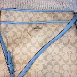 Coach Khaki file bag w/mark, NWOT***